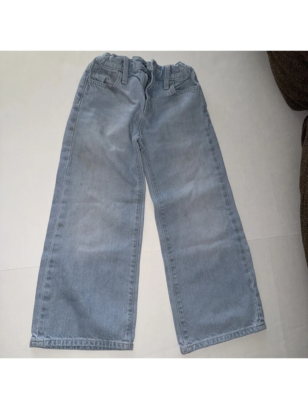 Old Navy High Rise Baggy Wide Leg Jeans Girls Size 7